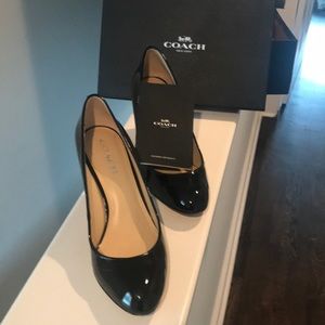 Coach Patent Pumps.  Size 10